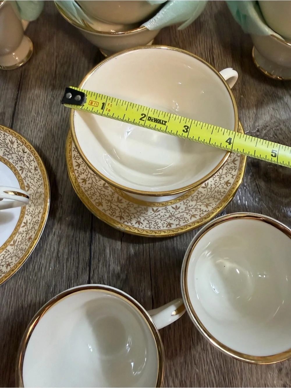 Porcelain set by U.P.C. Bone China, made in India